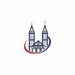 castle church logo vector