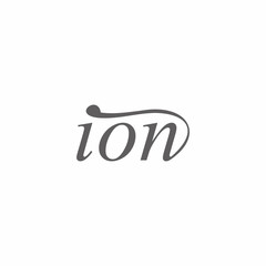 ion letter logo vector