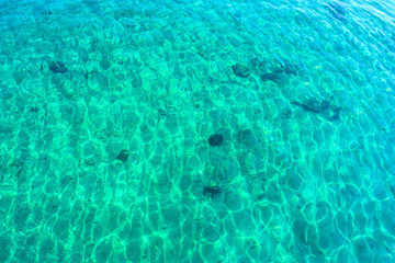 Turquoise water surface