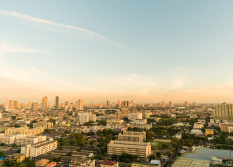 Obraz premium City on the top view