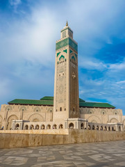 Third largest Mosque Hassan II in Casablanca Morocco