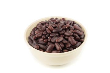 Red bean isolated on white background