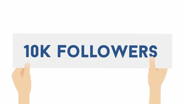 Thanks for 10K Followers - 4K animation with alpha channel