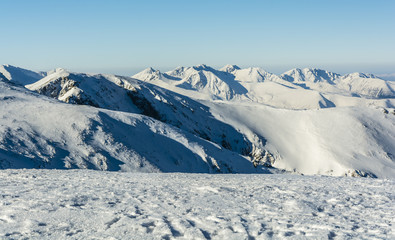 Fototapeta na wymiar Winter in the Western Tatras.