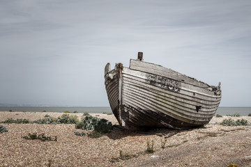 Old Abandoned Boat on a Beach