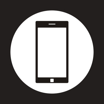smartphone icon inside circle