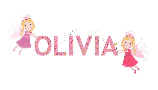 Olivia female name with cute fairy tale