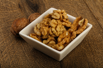 Opened walnuts