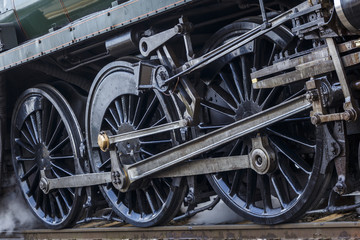 Fototapeta na wymiar Steam Engine Wheels