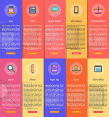 E-Commerce Vertical Banner Concept