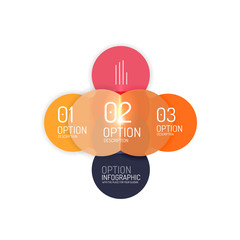 Infographics geometric business template