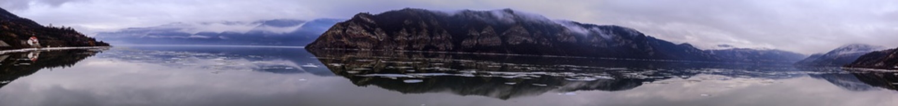 Clisura Danube panorama seen from the Romanian bank