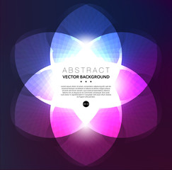 Abstract vector background. Colorful floral background. Use for template, poster or brochure design. Vector illustration. Eps10.