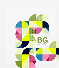 Modern geometric circle abstract background