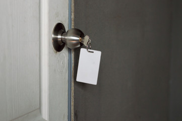 Key knobs doors with the key slot.