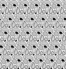 Abstract retro seamless pattern in vector. Endless ornate background.