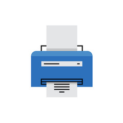 Laser Printer Monoflat Icon.