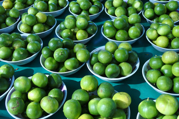 lime is a hybrid citrus fruit, which is typically round, lime green