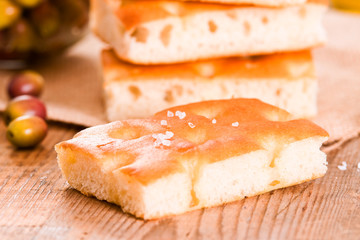Focaccia bread. 