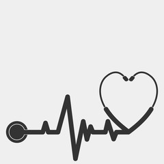 stethoscope heart pulse