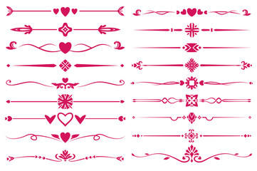 Heart and Floral Dividers Set