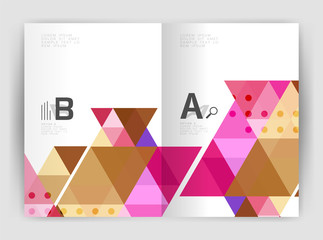 Modern business brochure or leaflet A4 cover template