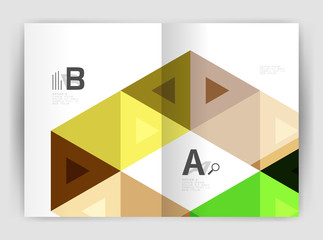 Modern business brochure or leaflet print cover template