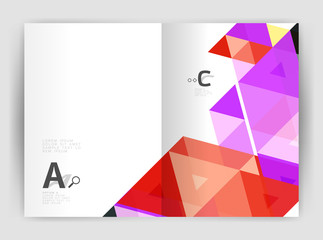 Fototapeta premium Modern business brochure or leaflet A4 cover template