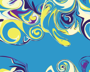 Mardi Gras seamless line marble pattern, Vector illustration