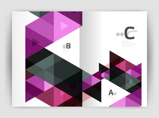 Print triangle modern print template