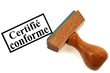 Tampon certifié conforme 