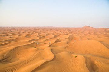 Fototapeta na wymiar Dubai Desert Car Tour