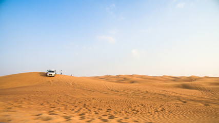 Fototapeta na wymiar Dubai Desert Car Tour
