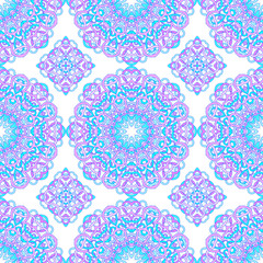 seamless pattern made from abstract circle mandala