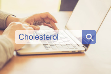 SEARCH WEBSITE INTERNET SEARCHING CHOLESTEROL CONCEPT