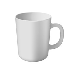 White cup template. Ready for your design picture Mock up Vector EPS10