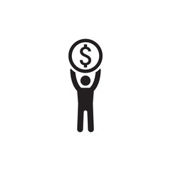 Achievement Icon. Business Concept. Flat Design.