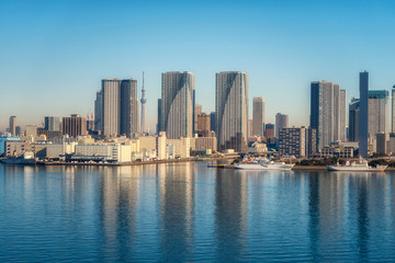 Fototapeta na wymiar Cityscape this Tokyo city in morning