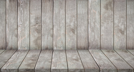 Empty old wood room texture background.