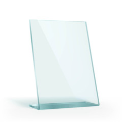 Plastic, advertising stand holder for paper.