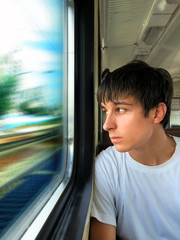 Teenager in the Train