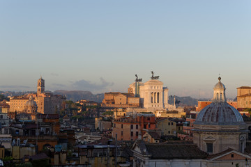Fototapeta na wymiar The roofs of Rome