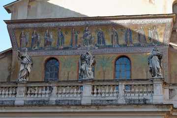 Ancient church of Santa Maria in Trastevere, Rome
