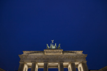 Brandenburger Tor Berlin Germany at night. © A