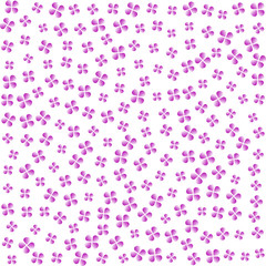 abstract purple flowers. poster spring petals. white background. vector illustration.
