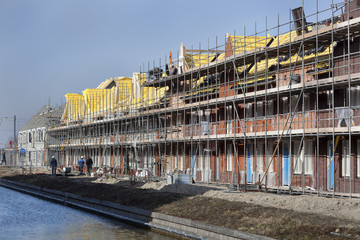 Naklejka premium Residential construction site