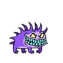  Cute small infernal dog vector illustration