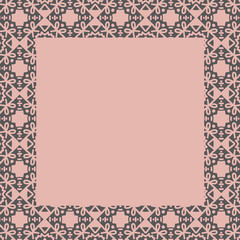 Hand drawn lacy frame for text.