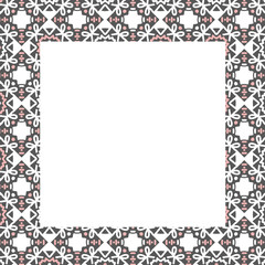 Hand drawn lacy frame for text.