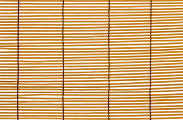 Texture wood blinds stitched rope. Identical strips of wood.